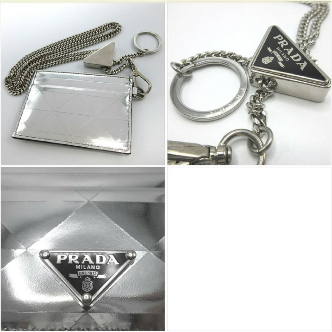 PRADA - プラダ カードケース キーリング付き 2TL440 2D0F F0118 PRADA - プラダ カードケース キーリング付き 2TL440 2D0F F0118