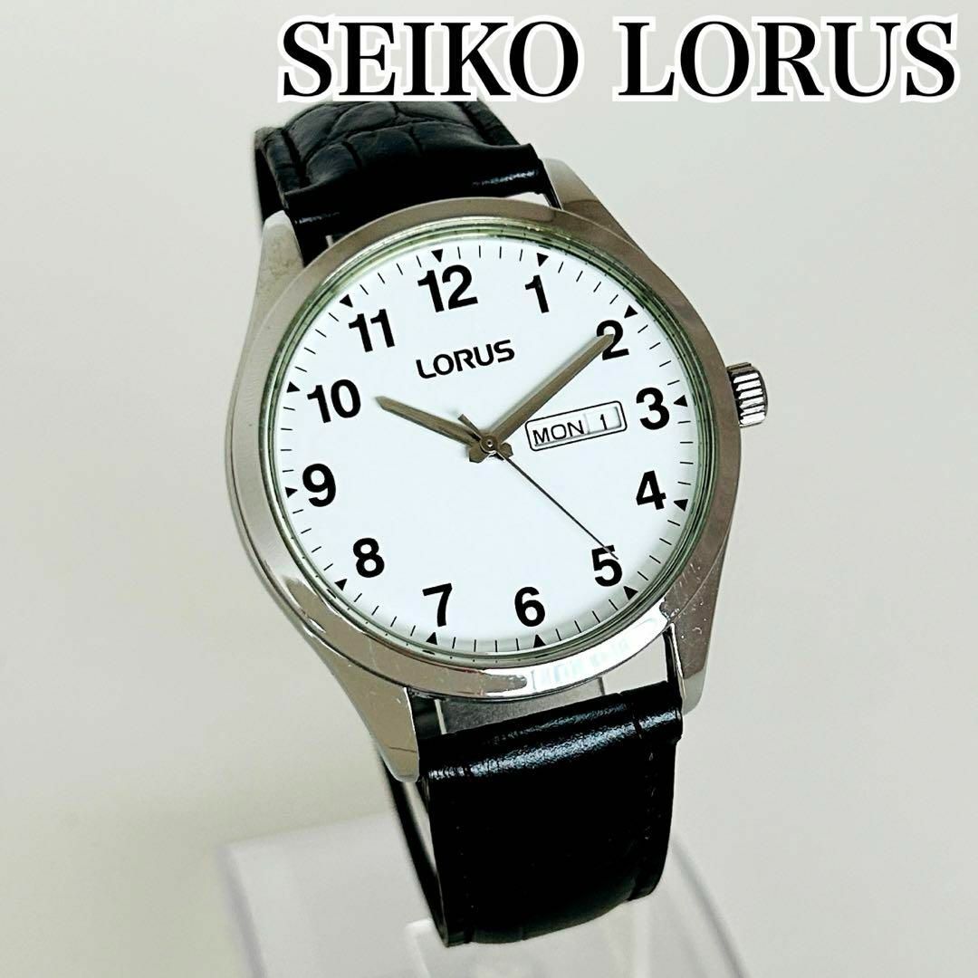 新品箱なし】セイコーローラスLORUS腕時計メンズ逆輸入ブラック 新品箱なし】セイコーローラスLORUS腕時計メンズ逆輸入ブラック