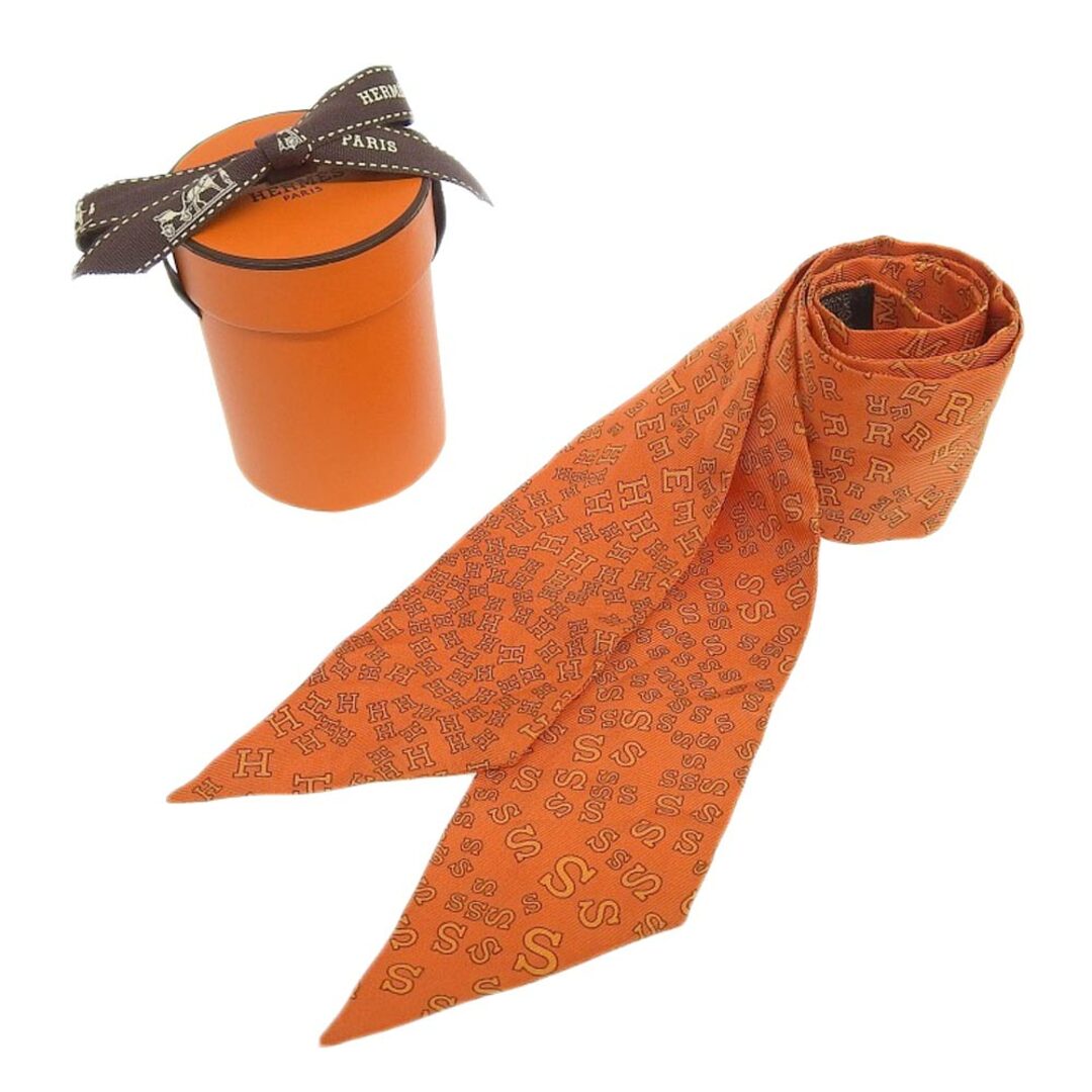 極美品✨エルメス ツイリー アルファベット ロゴ シルク 黒 - 小物 極美品✨エルメス ツイリー アルファベット ロゴ シルク 黒 - 小物