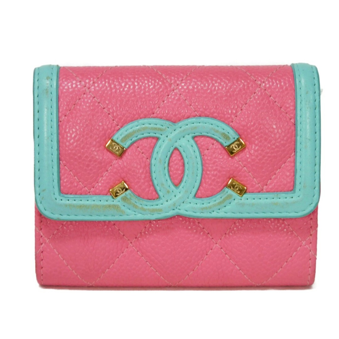 CHANEL - CHANEL シャネル CC フィリグリー カードホルダー CHANEL - CHANEL シャネル CC フィリグリー カードホルダー