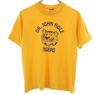 フルーツオブザルーム(FRUIT OF THE LOOM)のフルーツオブザルーム 90s USA製 オールド 半袖 シングルステッチ Tシャツ 14-16 イエロー系 FRUIT OF THE LOOM キッズ(Tシャツ/カットソー)