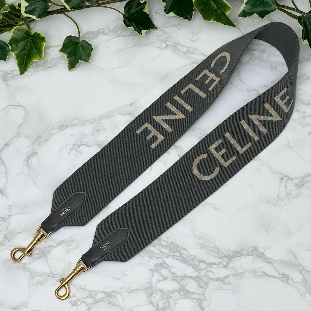 セリーヌ CELINE ジャカード ショートストラップ バッグ 現行品 グレー CELINE - mm様専用 CELINEジャカード ショートストラップ バッグ
