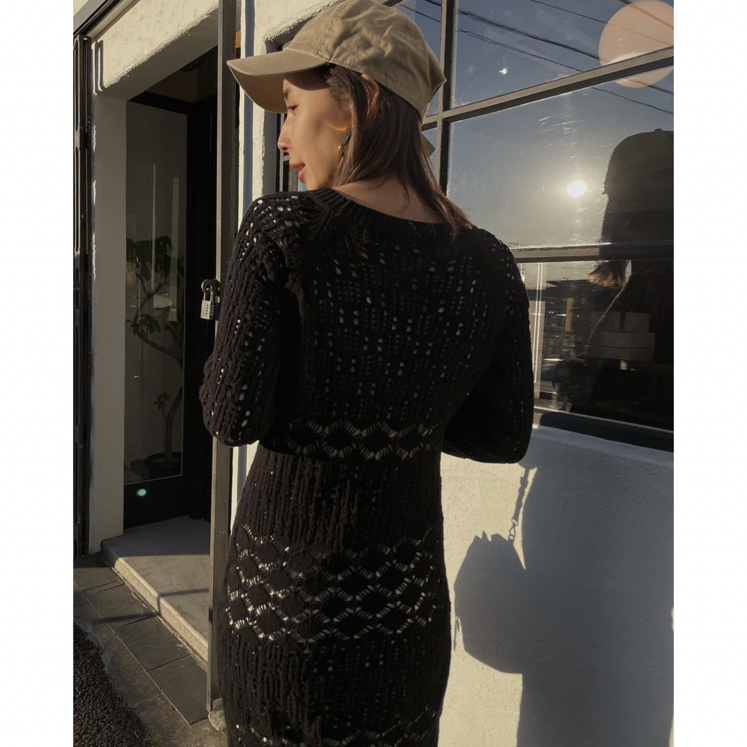 AMERI CROCHET RAGLAN LONG DRESS