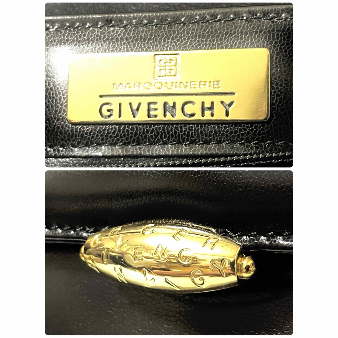 外観美品】GIVENCHY ハンドバッグ フォーマル ブラック 台形 バッグ 外観美品】GIVENCHY ハンドバッグ フォーマル ブラック 台形 バッグ