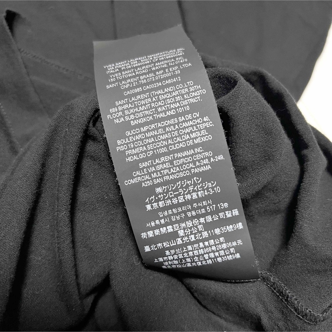L 新品 サンローラン 手書き風 ロゴ Tシャツ Saint Laurent 黒 L 新品 サンローラン 手書き風 ロゴ Tシャツ Saint Laurent 黒