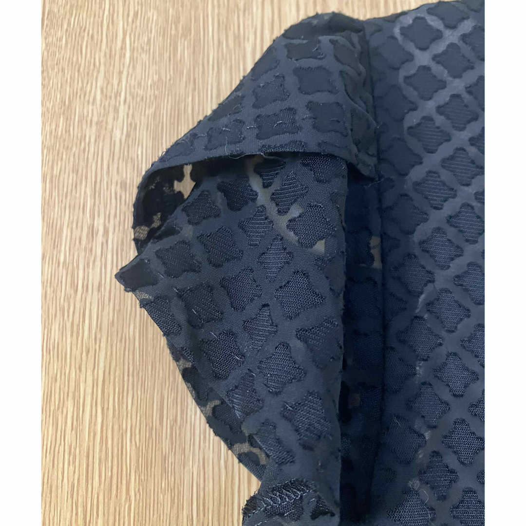 UNTITLED(アンタイトル)のアンタイトル　シースルーワンピース　ブラック レディースのワンピース(ひざ丈ワンピース)の商品写真