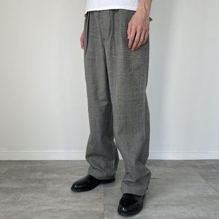 古着 70年代 千鳥格子柄 ツータック スラックス ワイドパンツ 古着 70年代 千鳥格子柄 ツータック スラックス ワイドパンツ