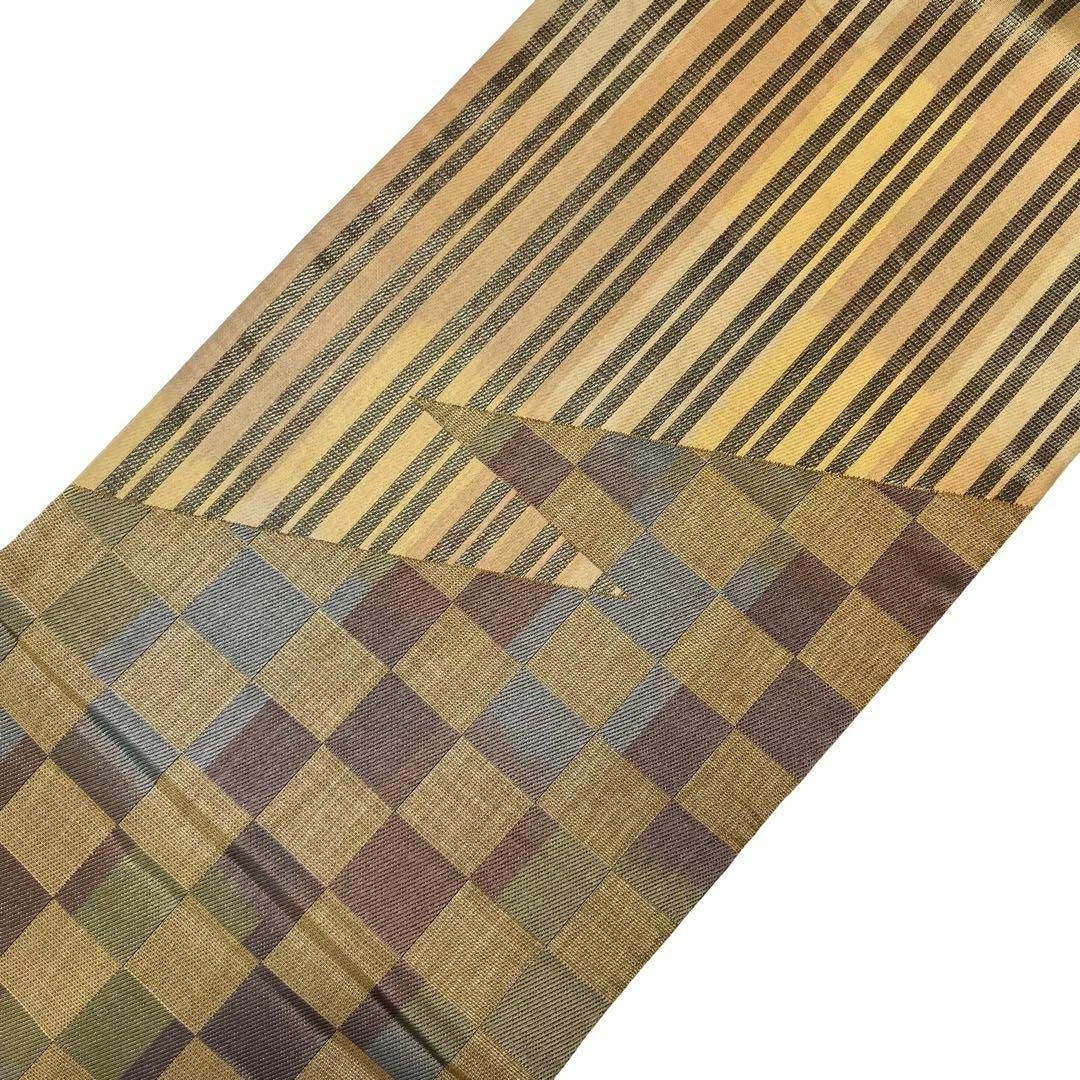 袋帯 四面リバーシブル 多様な織模様 金銀通しO-3902の通販 by 袋帯 四面リバーシブル 多様な織模様 金銀通しO-3902の通販 by