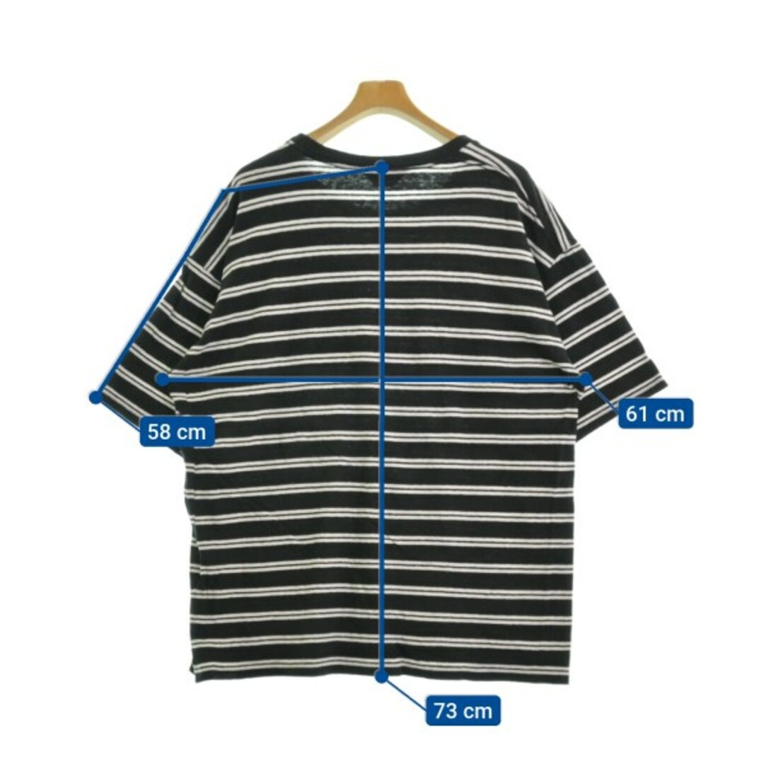 UNUSED アンユーズド Tシャツ・カットソー 3(L位) 黒x白 UNUSED アンユーズド Tシャツ・カットソー 3(L位) 黒x白