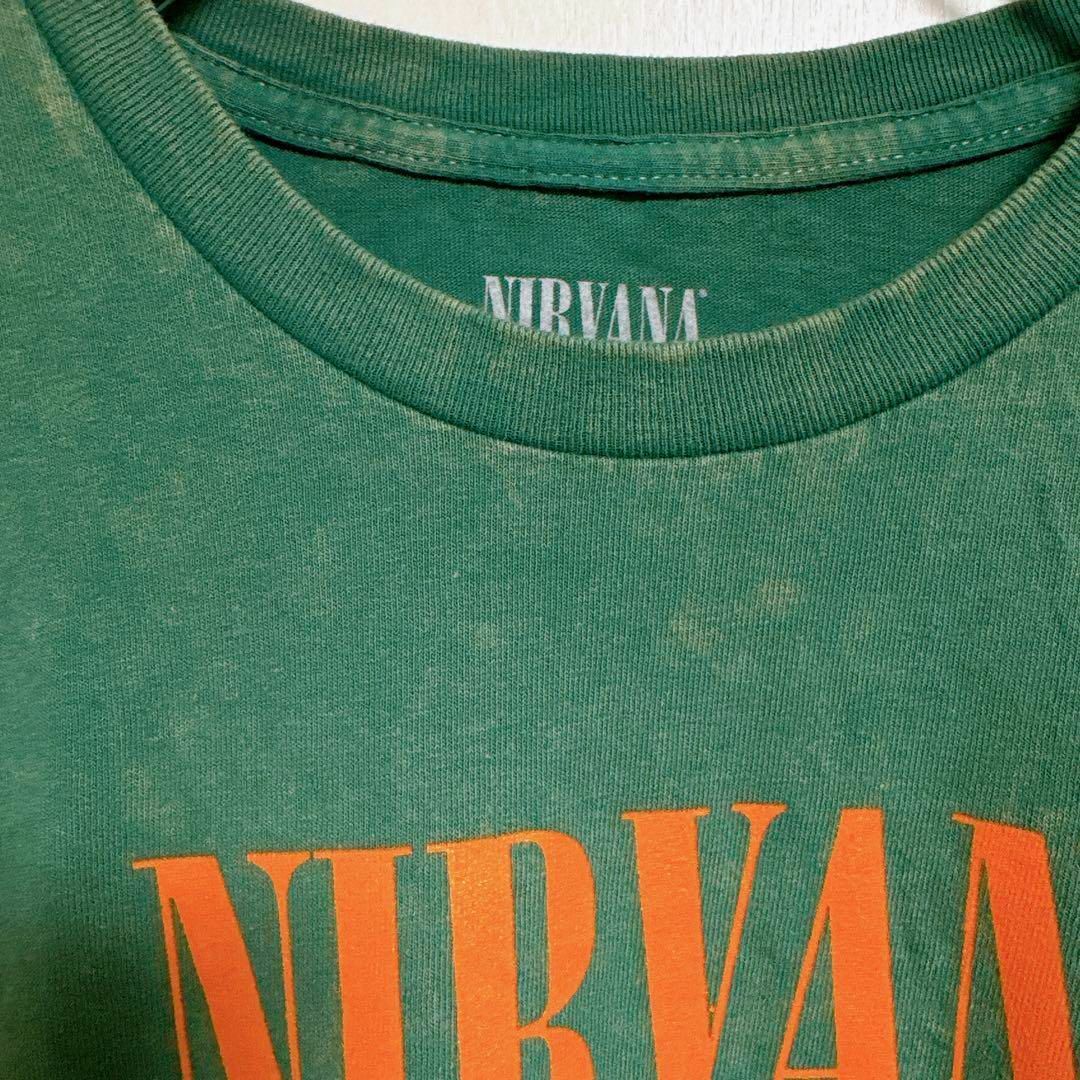 新品未使用】古着風 NIRVANA ニルヴァーナ Mサイズ バンドt 新品未使用】古着風 NIRVANA ニルヴァーナ Mサイズ バンドt