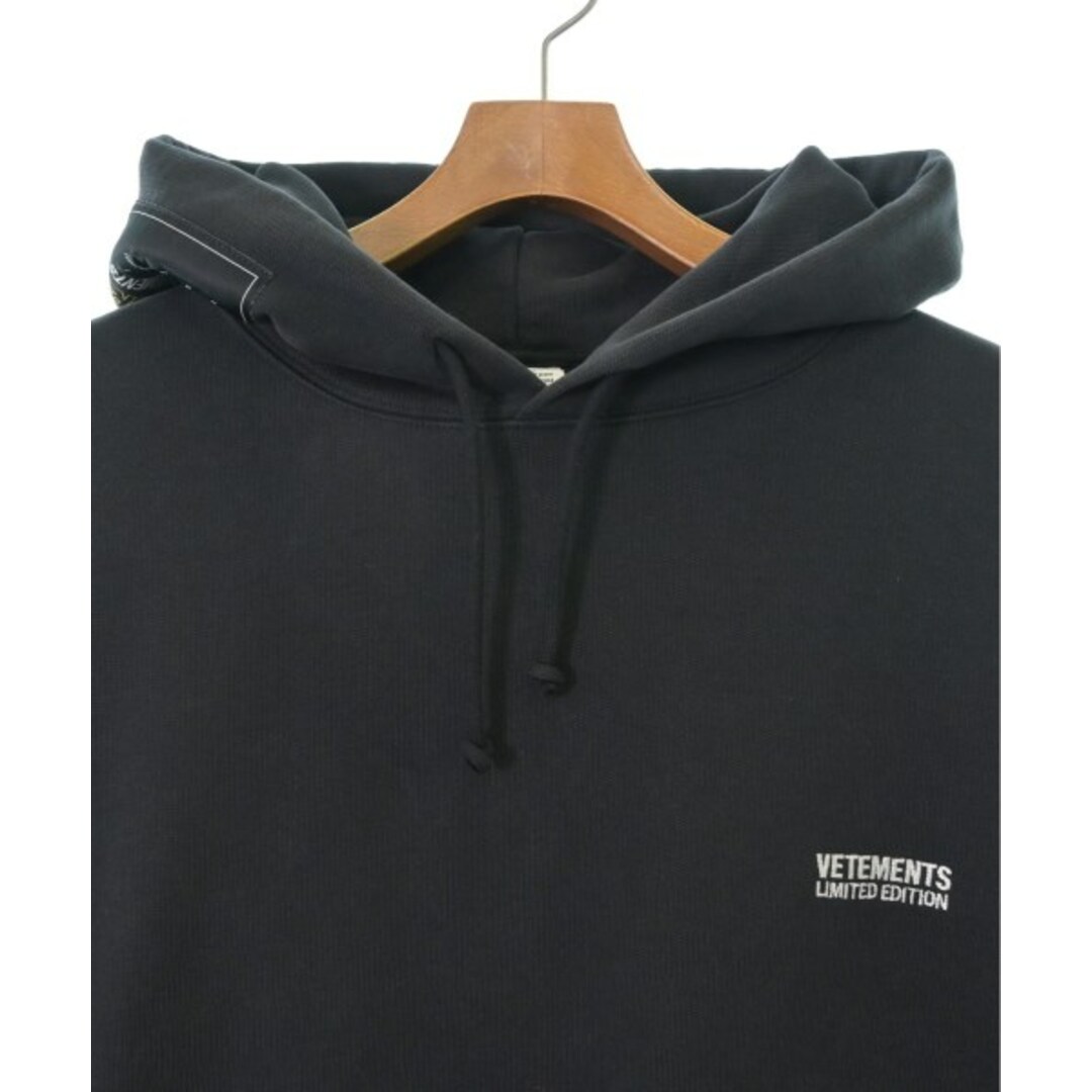 VETEMENTS - VETEMENTS ヴェトモン パーカー S 黒 【古着 VETEMENTS - VETEMENTS ヴェトモン パーカー S 黒 【古着