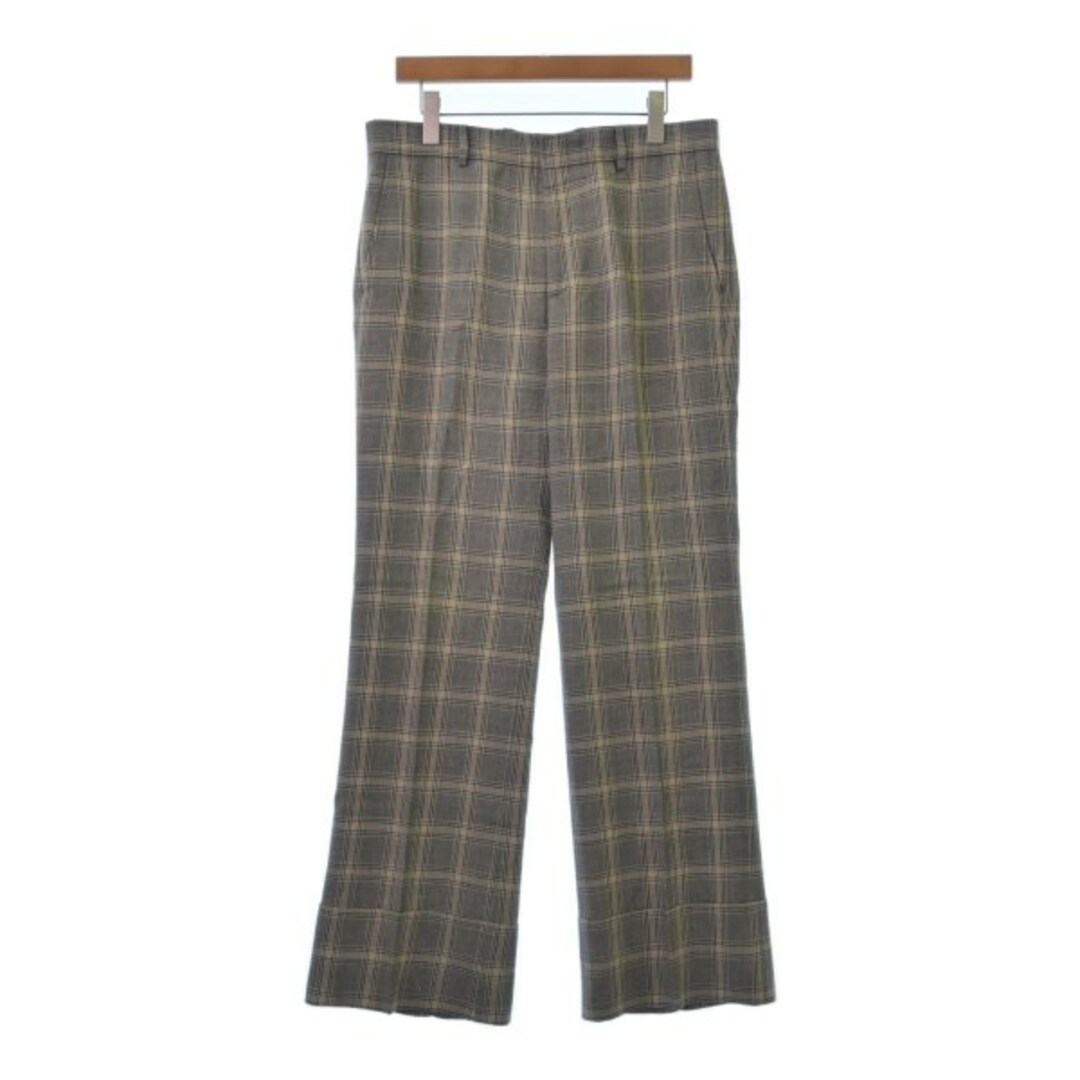 GUCCI グッチ スラックス 50(XL位) グレーxベージュ(チェック GUCCI グッチ スラックス 50(XL位) グレーxベージュ(チェック