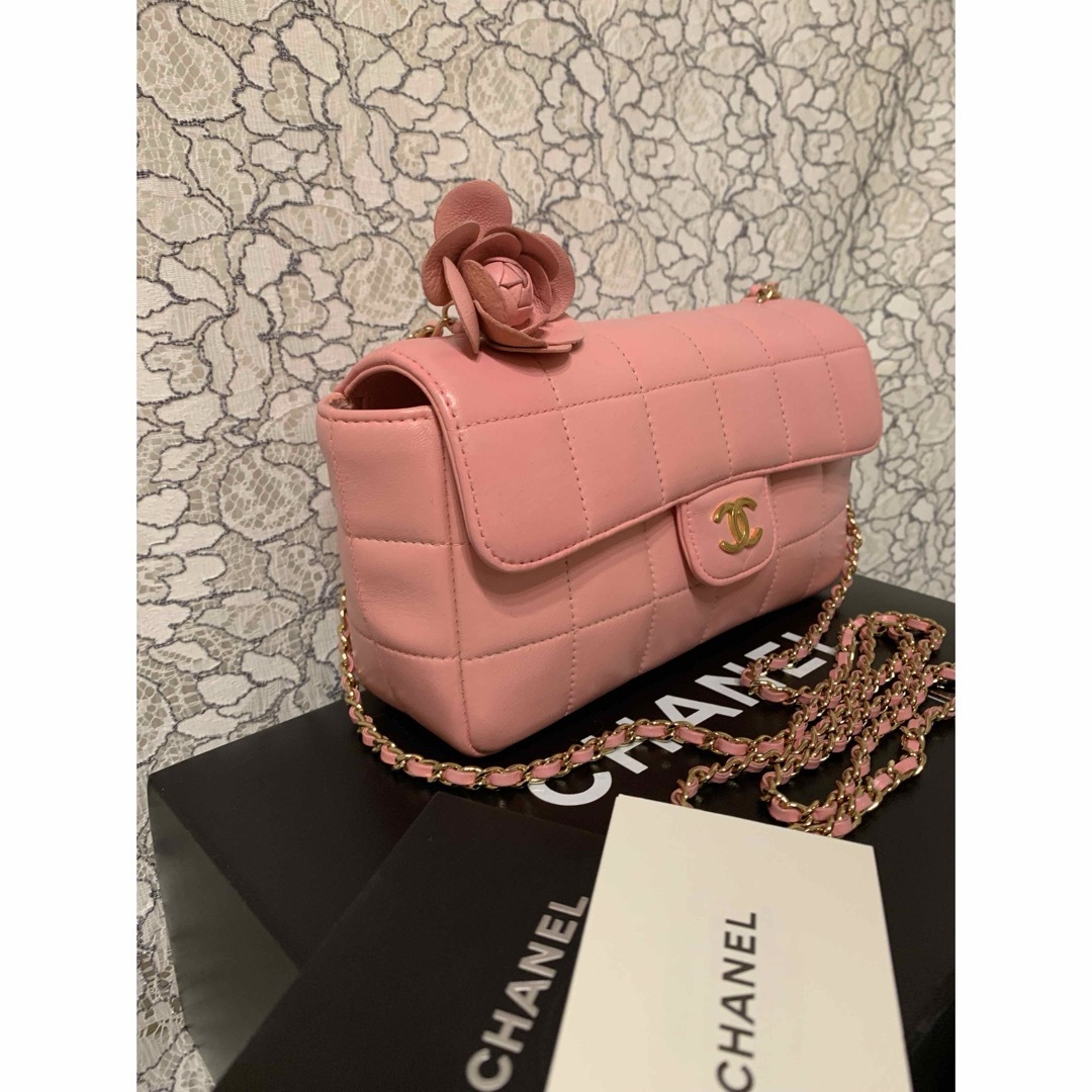 CHANEL - 極美品♡ CHANEL 人気カメリア チョコバー チェーン CHANEL - 極美品♡ CHANEL 人気カメリア チョコバー チェーン