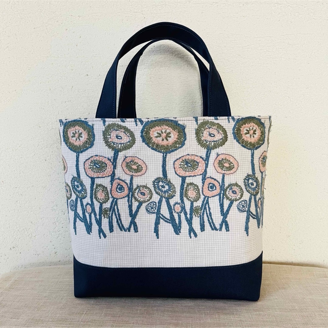 mina perhonen metsa bird bird パニーニバッグ パイル地 刺繍 mina perhonen metsa bird bird パニーニバッグ パイル地 刺繍