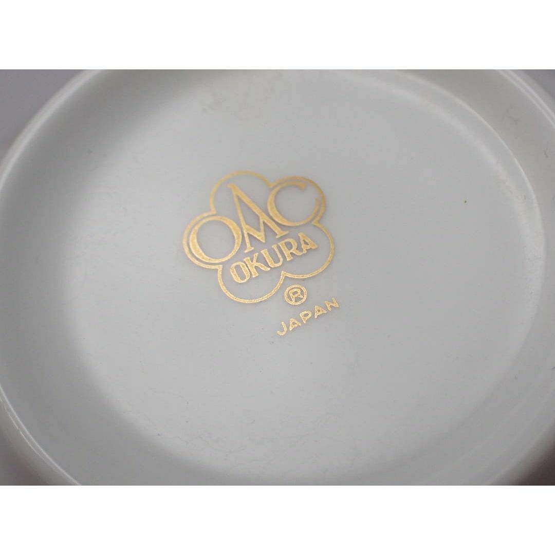 OKURA 大倉陶園 金蝕バラ ティー・コーヒー カップ&ソーサー 2 OKURA 大倉陶園 金蝕バラ ティー・コーヒー カップ&ソーサー 2