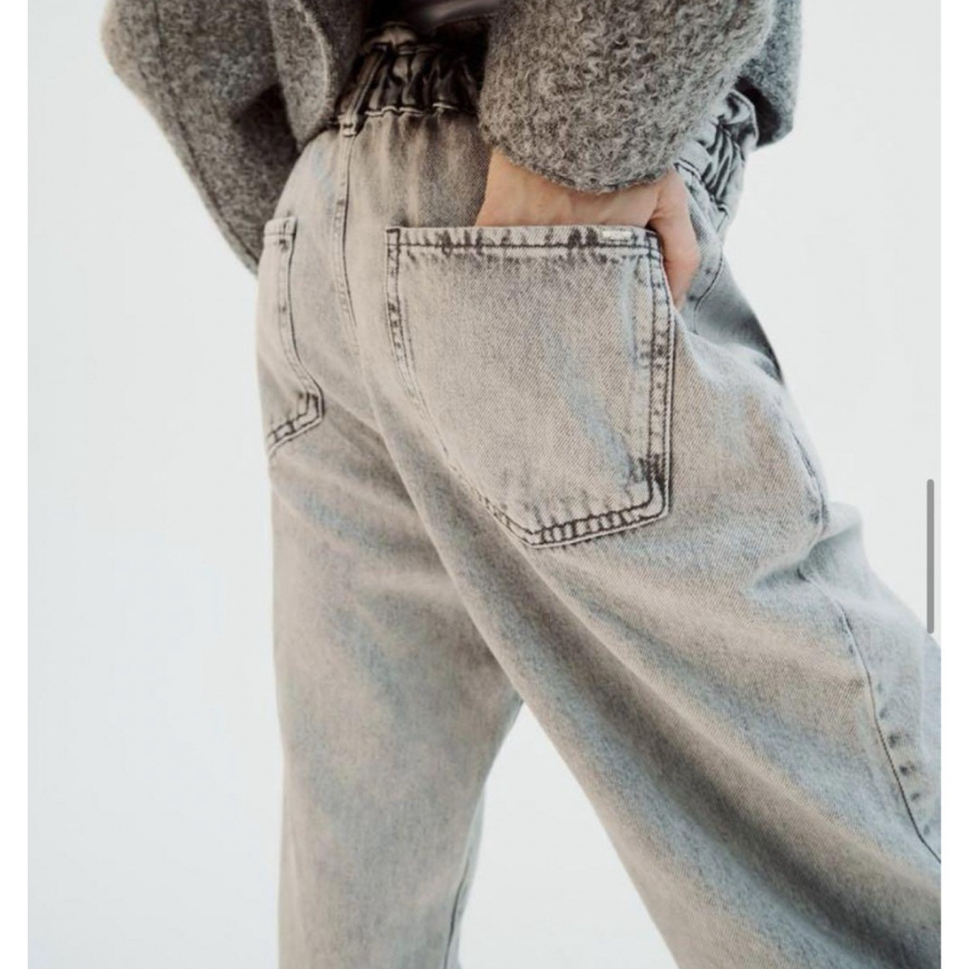 ZARA - ZARA ハイライズ バギー デニムパンツの通販 by lm's ZARA - ZARA ハイライズ バギー デニムパンツの通販 by lm's