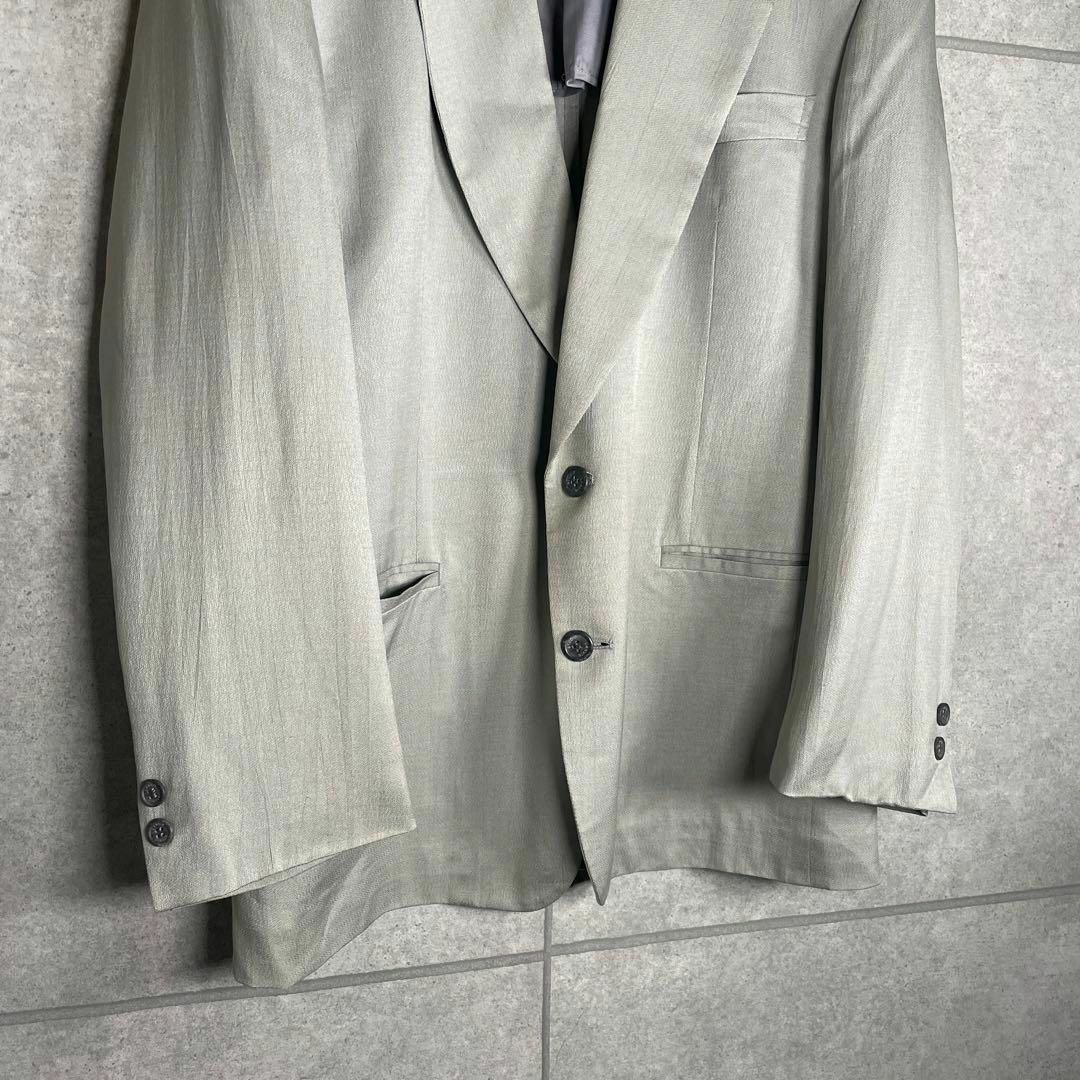 【美品】高級 LANVIN ランバン 総柄シルクジャケット イタリア製 【美品】高級 LANVIN ランバン 総柄シルクジャケット イタリア製