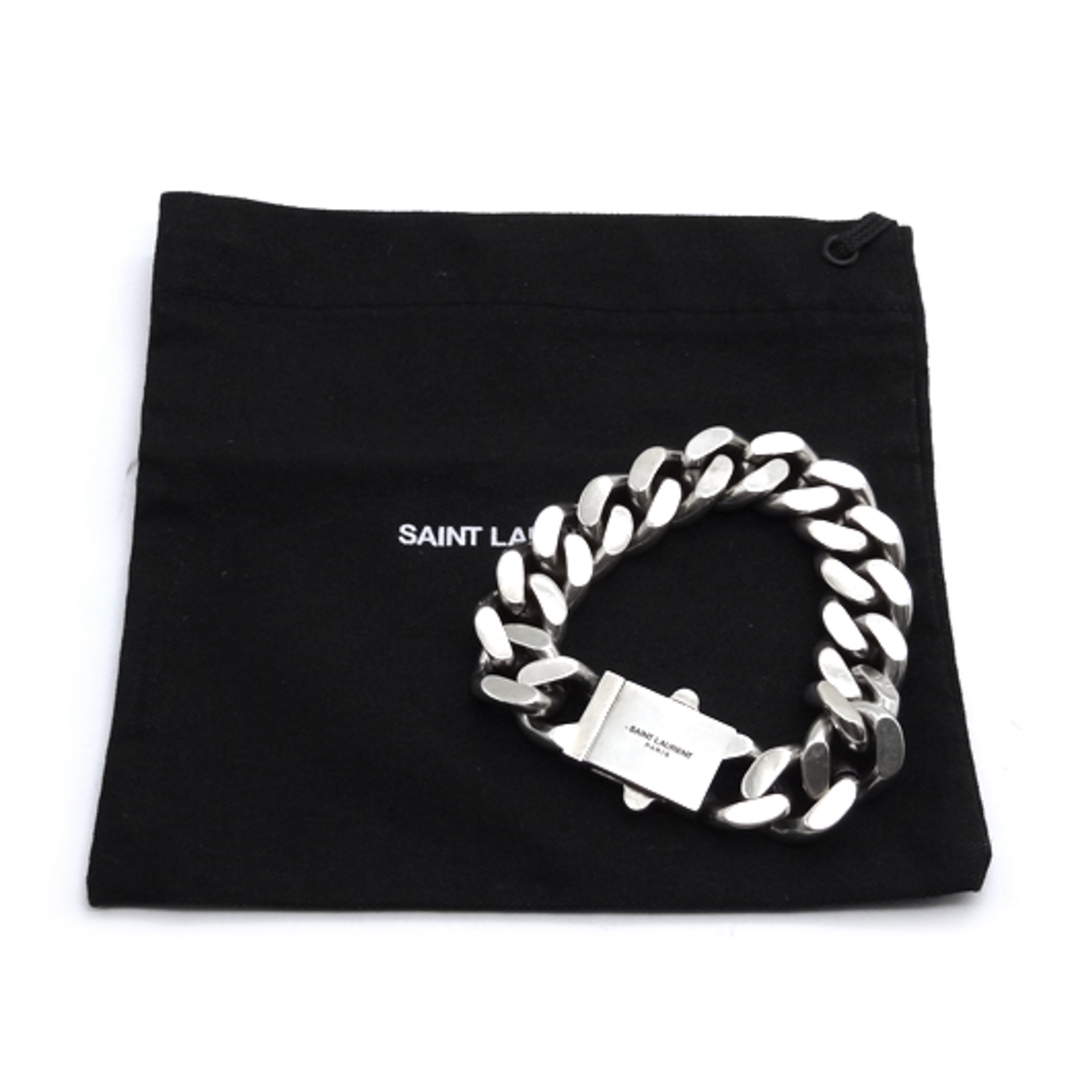 SAINT LAURENT - サンローランパリ メタルチェーンブレスレット SAINT LAURENT - サンローランパリ メタルチェーンブレスレット