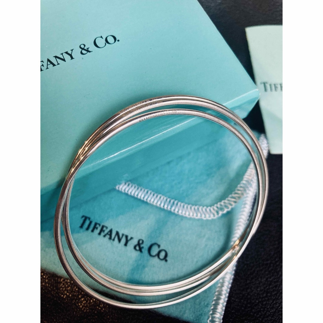 TIFFANY ティファニー 美品 バングル 3連 925 シルバー アクセサリー TIFFANY ティファニー 美品 バングル 3連 925 シルバー アクセサリー
