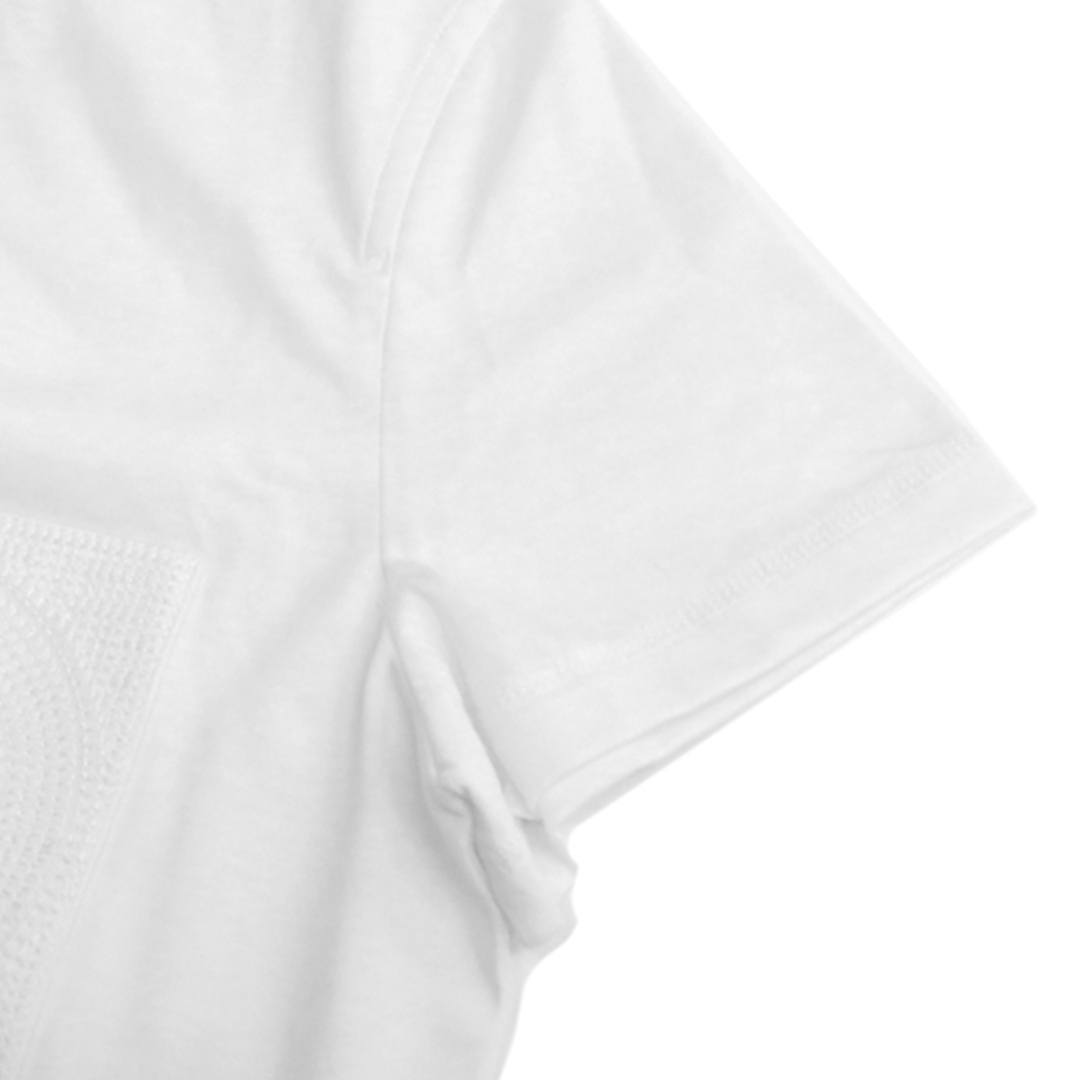 エルメス HERMES 半袖Tシャツ 刺繍 ポケット コットン ホワイト エルメス HERMES 半袖Tシャツ 刺繍 ポケット コットン ホワイト