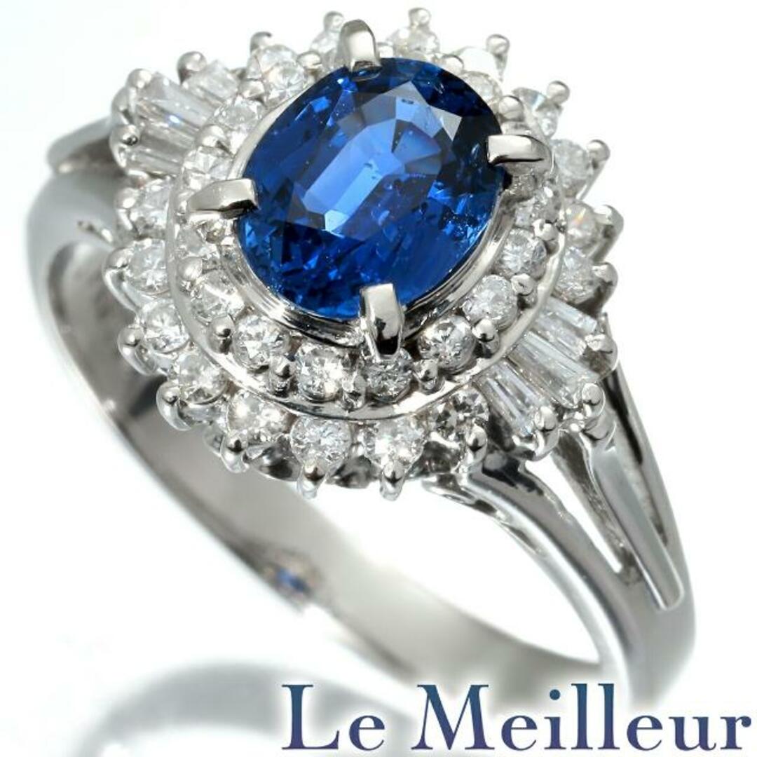 ヘイローデザインリング 指輪 サファイア 1.23ct ダイヤモンド ヘイローデザインリング 指輪 サファイア 1.23ct ダイヤモンド
