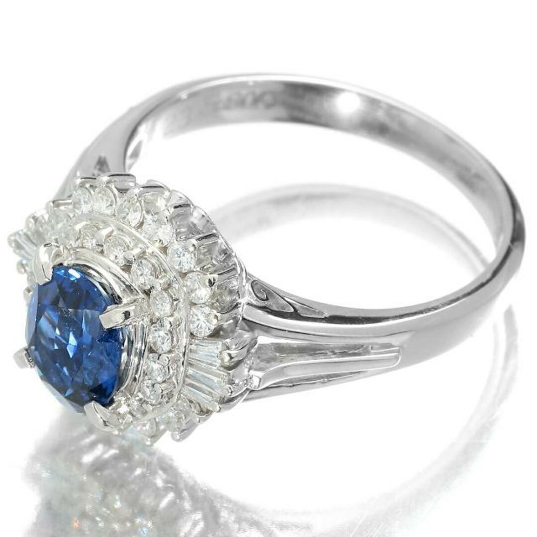 ヘイローデザインリング 指輪 サファイア 1.23ct ダイヤモンド ヘイローデザインリング 指輪 サファイア 1.23ct ダイヤモンド