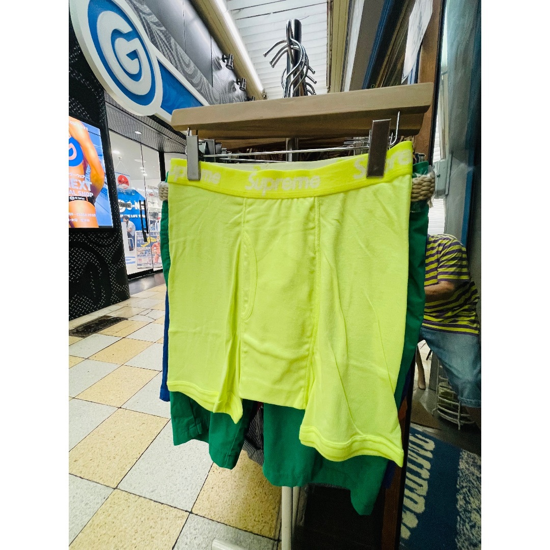 Supreme - Supreme×Hanes Boxer Briefs ボクサー イエロー×2