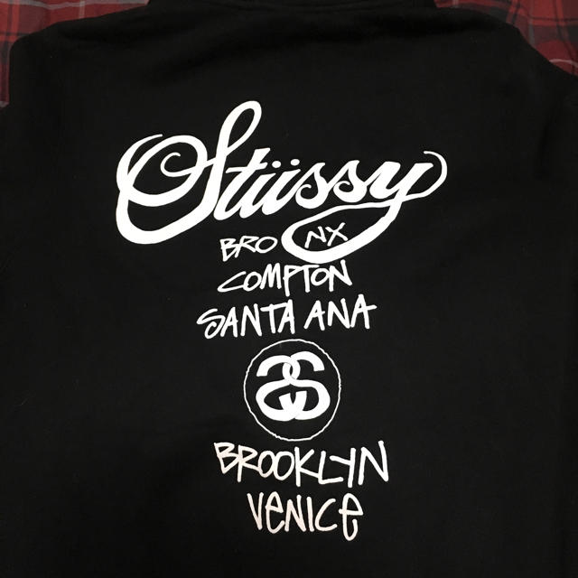 【新品未使用】STUSSY パーカー 黒 Sサイズ