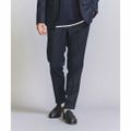 【NAVY】【S】サキソニー ノープリーツ スリム パンツ -ストレッチ セットアップ対応-