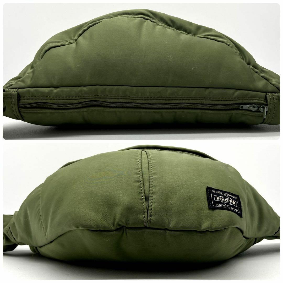 希少 美品】PORTER タンカー ウエストバッグ セージグリーン 希少 美品】PORTER タンカー ウエストバッグ セージグリーン