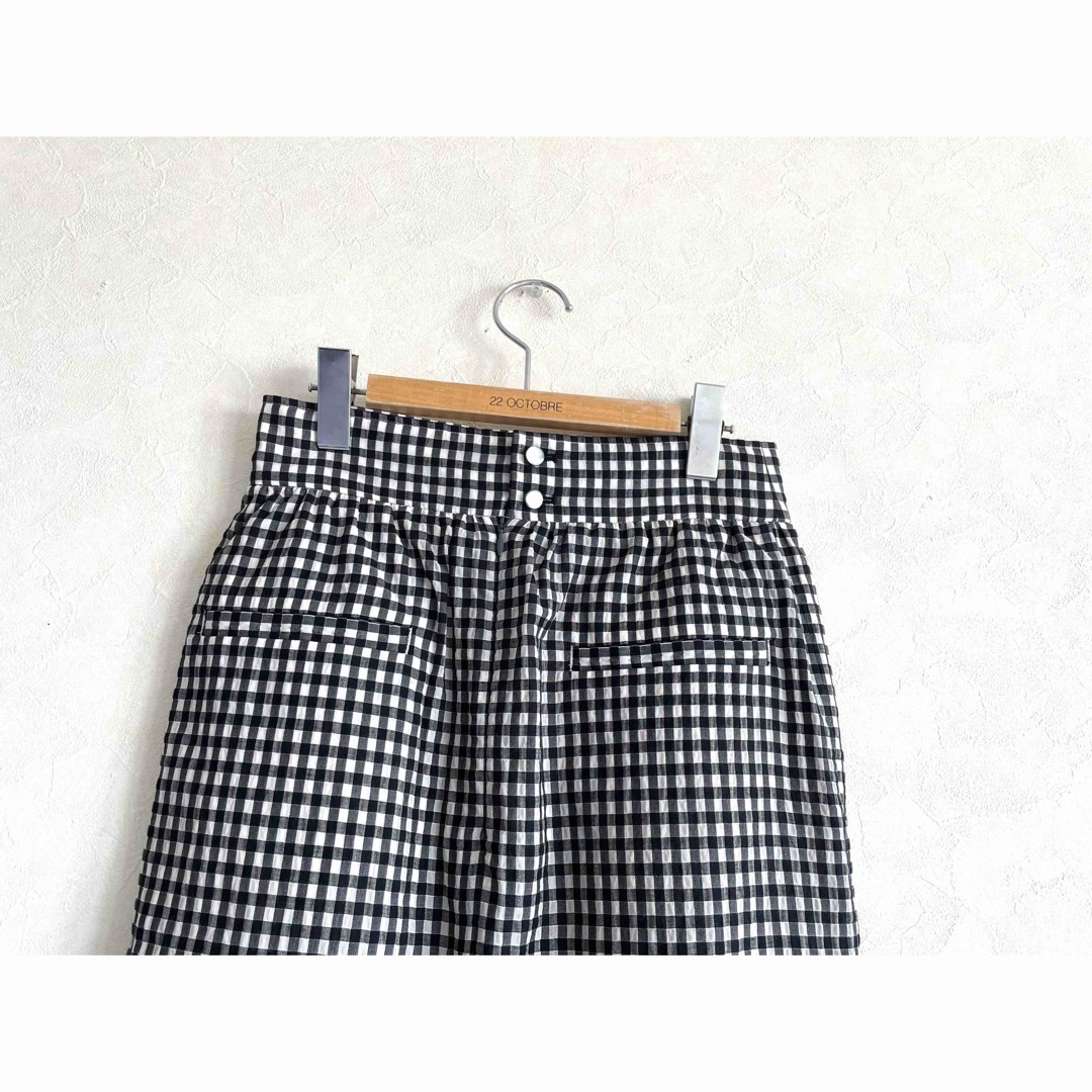 Ron Herman - 美品 Ron Herman Checkered Seersucker Skirtの Ron Herman - 美品 Ron Herman Checkered Seersucker Skirtの