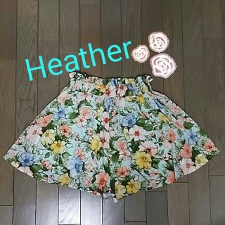 ヘザー(heather)のヘザー フラワーキュロット(キュロット)