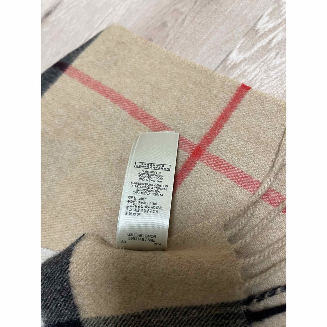 BURBERRY - BURBERRY バーバリー マフラー カシミア100% 未使用 BURBERRY - BURBERRY バーバリー マフラー カシミア100% 未使用