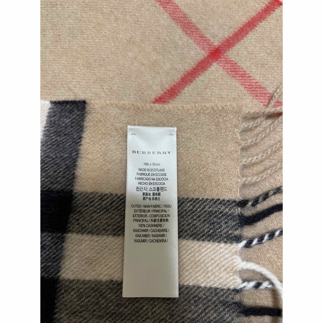 BURBERRY - BURBERRY バーバリー マフラー カシミア100% 未使用 BURBERRY - BURBERRY バーバリー マフラー カシミア100% 未使用