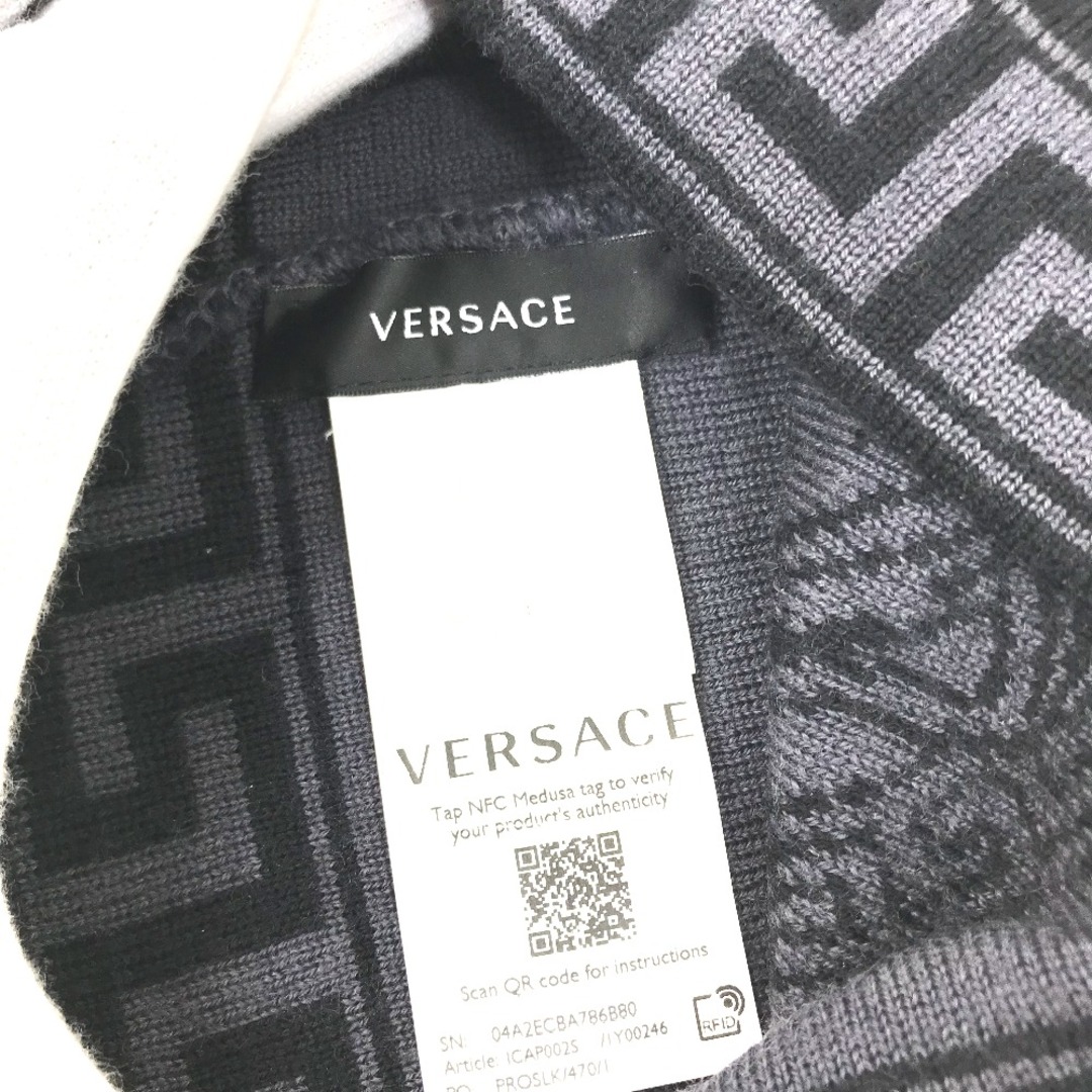 VERSACE - ヴェルサーチ VERSACE メデューサ ビーニー 帽子 VERSACE - ヴェルサーチ VERSACE メデューサ ビーニー 帽子