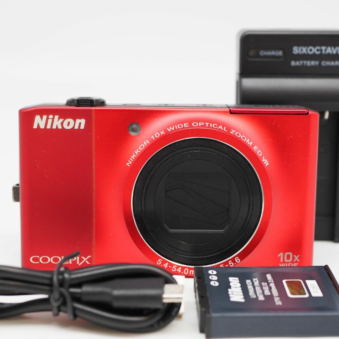 Nikon - □ほぼ新品□ Nikon COOLPIX S8000 フラッシュレッドの Nikon - □ほぼ新品□ Nikon COOLPIX S8000 フラッシュレッドの