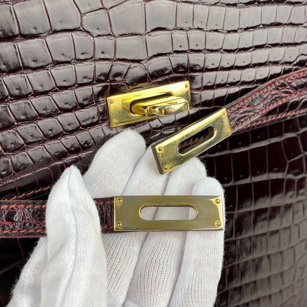 MORABITO - □美品□ モラビト スカラ 34 ハンド バッグ クロコ MORABITO - □美品□ モラビト スカラ 34 ハンド バッグ クロコ