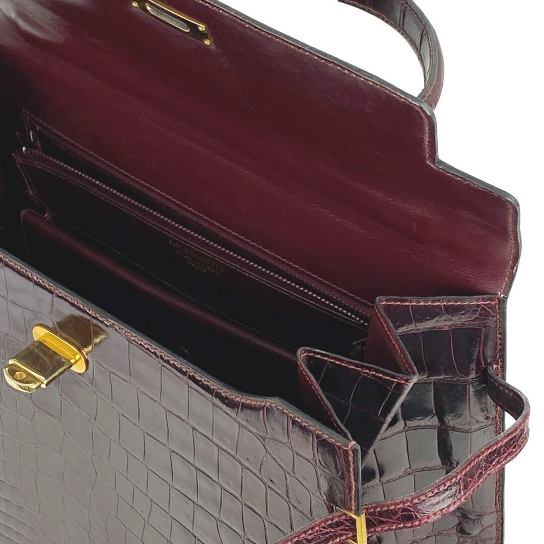 MORABITO - □美品□ モラビト スカラ 34 ハンド バッグ クロコ MORABITO - □美品□ モラビト スカラ 34 ハンド バッグ クロコ
