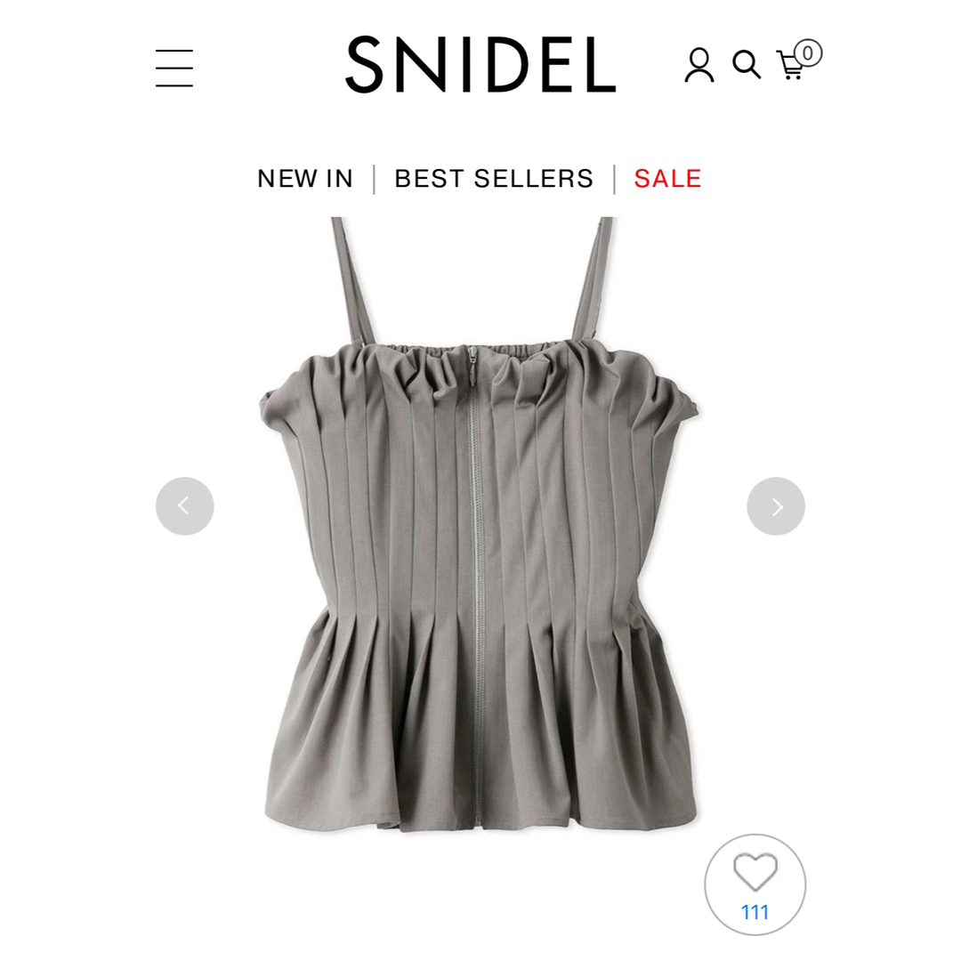 新品)SNIDEL タックペプラムベアTOPS ベアトップ ブラック 送り付け 新品)SNIDEL タックペプラムベアTOPS ベアトップ ブラック 送り付け