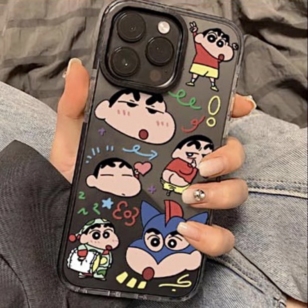 クレヨンしんちゃん(クレヨンシンチャン)のクレヨンしんちゃん⭐︎iPhoneケース スマホ/家電/カメラのスマホアクセサリー(iPhoneケース)の商品写真