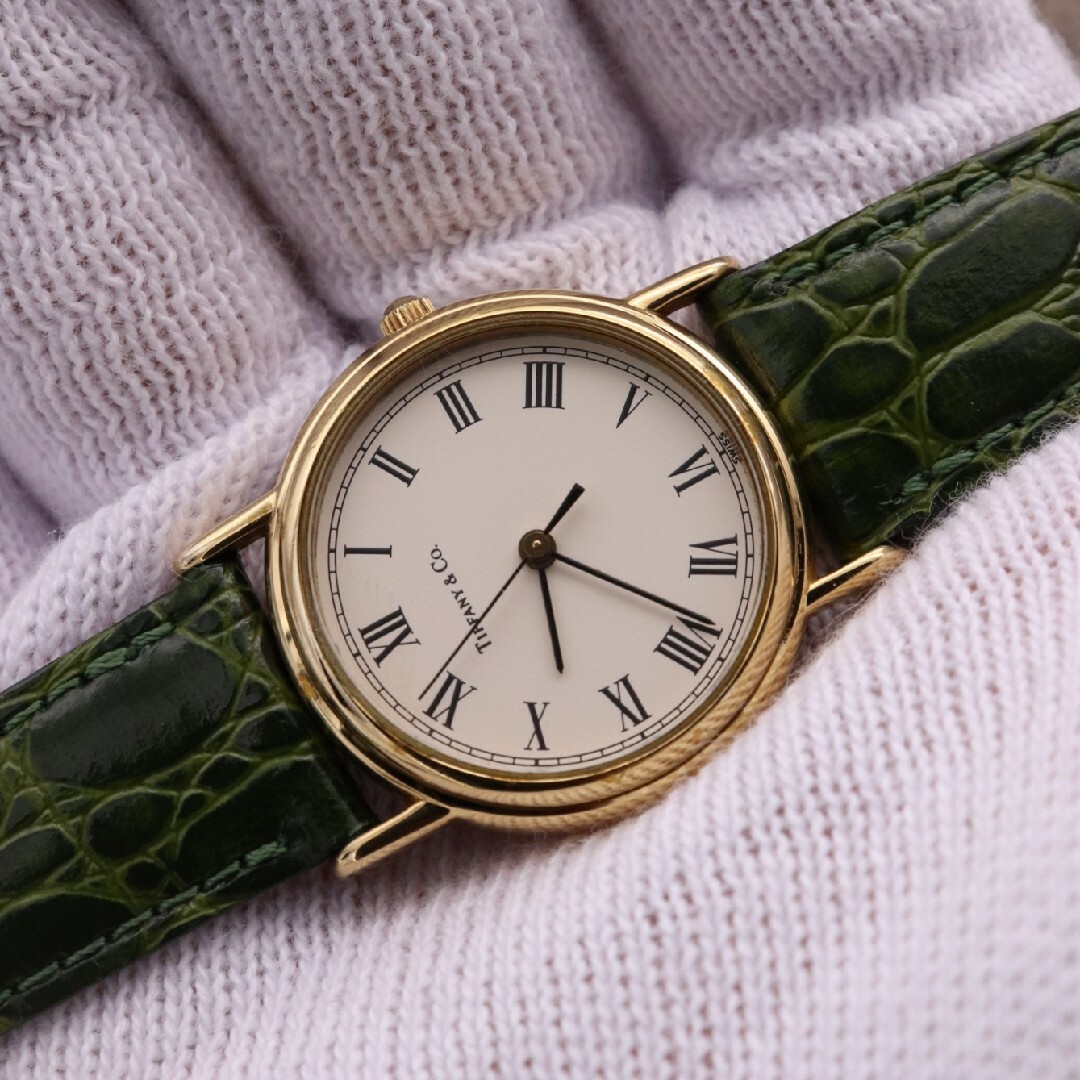 正規品【新品電池】Tiffany クラシック/動作良好 ローマン 人気 正規品【新品電池】Tiffany クラシック/動作良好 ローマン 人気