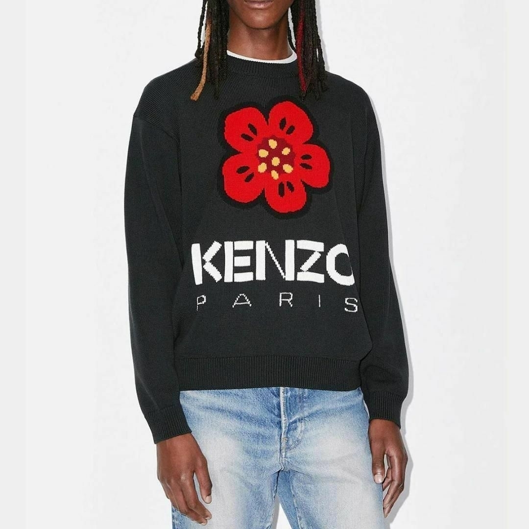 新品 未使用 KENZO ケンゾー BOKE FLOWER ロゴニット XL 新品 未使用 KENZO ケンゾー BOKE FLOWER ロゴニット XL