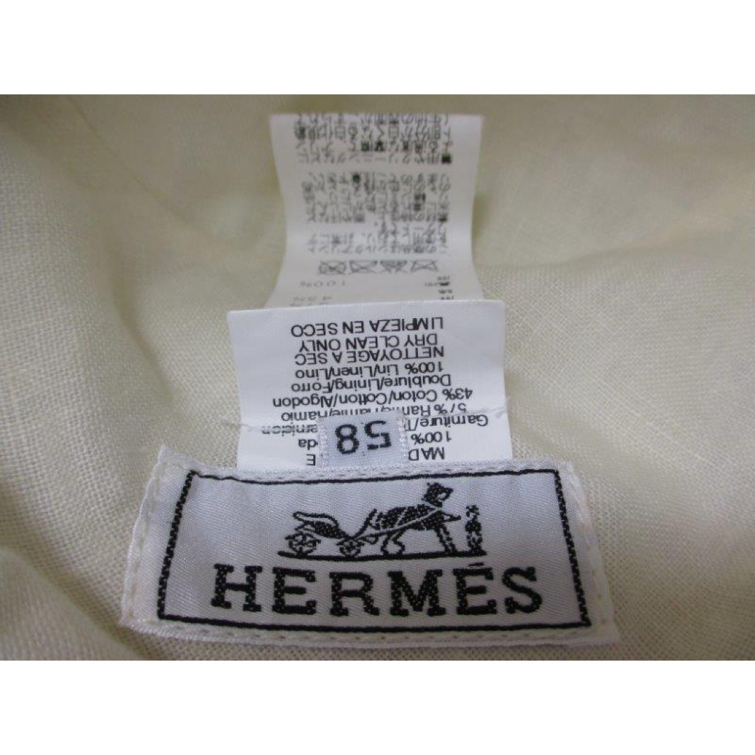HERMES エルメス シルク ハット 帽子 サイズ58 中古品 HERMES エルメス シルク ハット 帽子 サイズ58 中古品