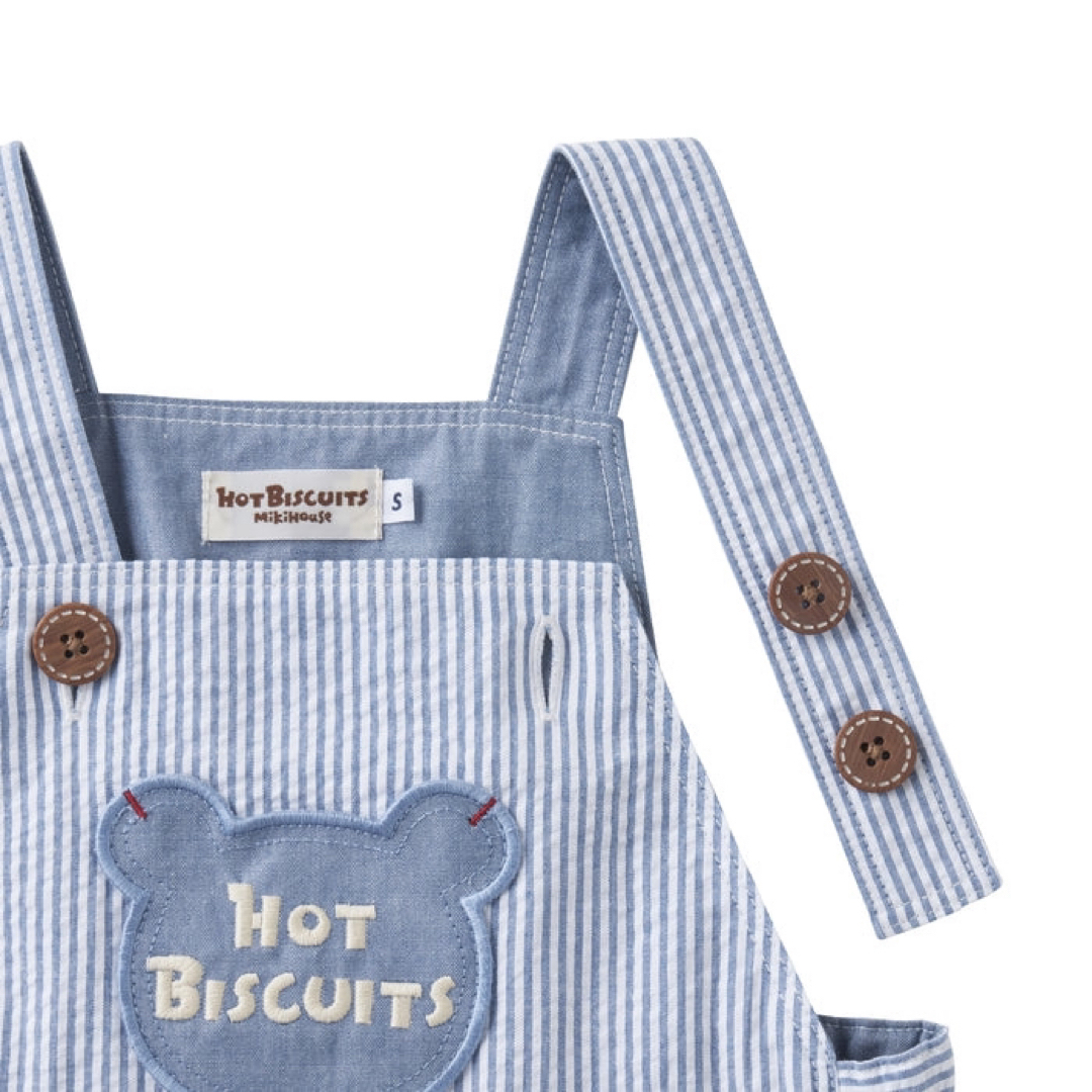 HOT BISCUITS(ホットビスケッツ)の【新品】ミキハウス ホットビスケッツ ジャンパースカート　ワンピース キッズ/ベビー/マタニティのベビー服(~85cm)(ワンピース)の商品写真
