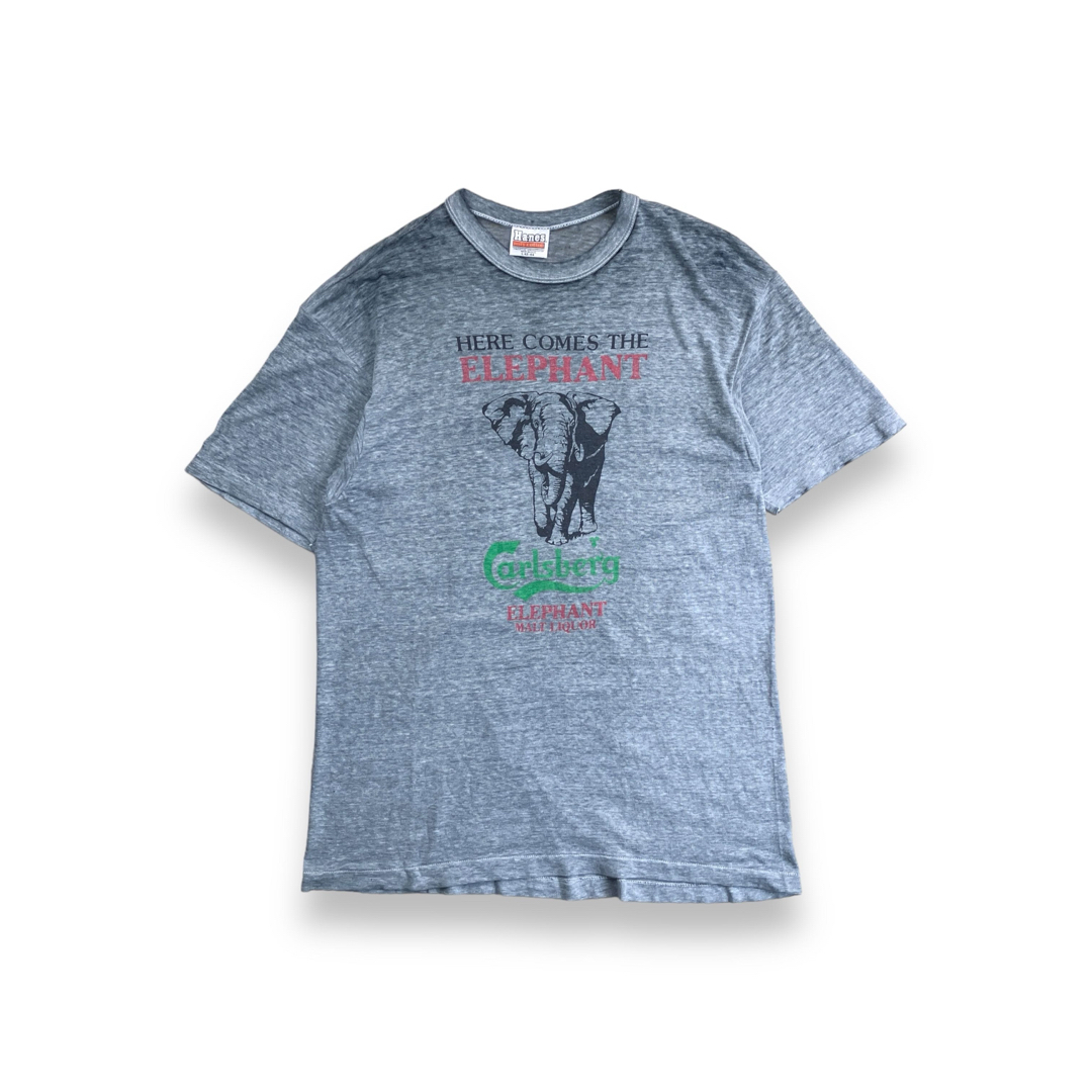 70s 80s USA製 ヘインズ カールスバーグ ヴィンテージTシャツ ゾウ 70s 80s USA製 ヘインズ カールスバーグ ヴィンテージTシャツ ゾウ