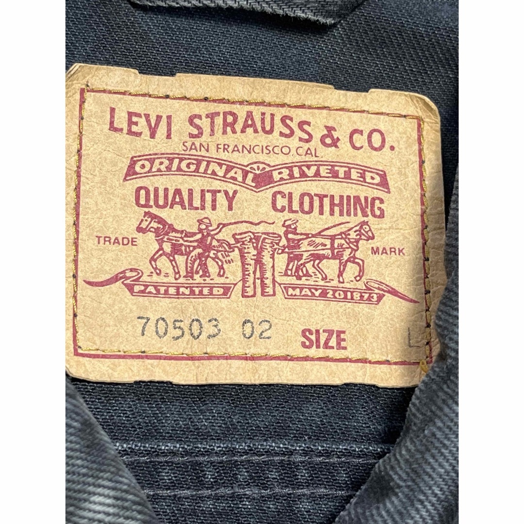 LEVI´S 70503-0258 ブラックデニムジャケット Gジャン LEVI´S 70503-0258 ブラックデニムジャケット Gジャン