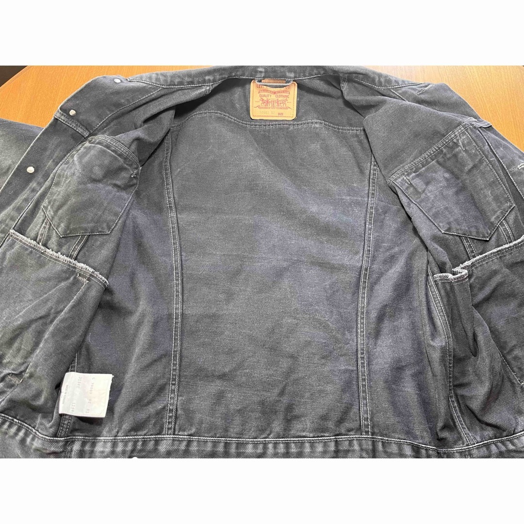 LEVI´S 70503-0258 ブラックデニムジャケット Gジャン LEVI´S 70503-0258 ブラックデニムジャケット Gジャン