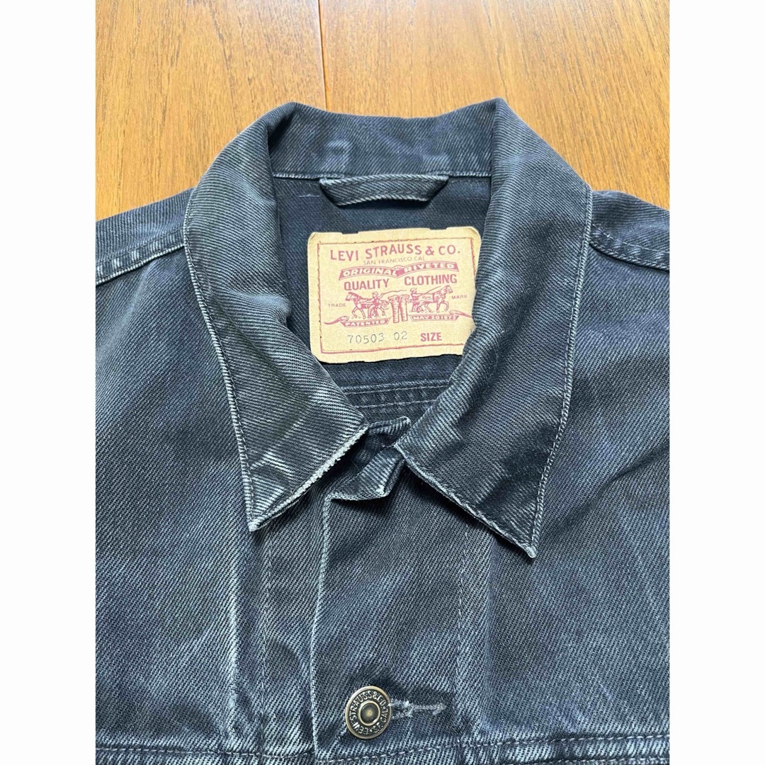 LEVI´S 70503-0258 ブラックデニムジャケット Gジャン LEVI´S 70503-0258 ブラックデニムジャケット Gジャン