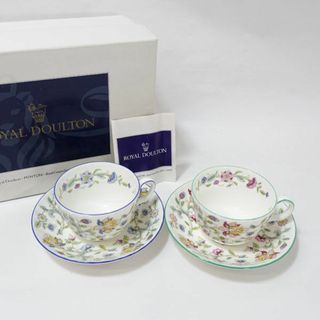 Minton / ミントン ◆【洋食器】ミントン/ハドンホール カップ&ソーサー(2客) 雑貨 アンティーク 西洋磁器 ギフト【中古】 [0220495980](グラス/カップ)