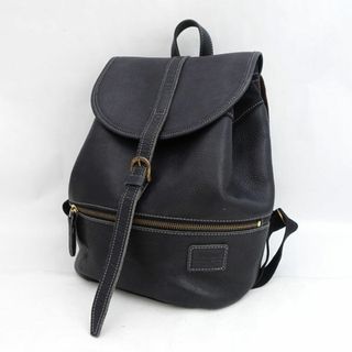 パウダーシュガー(POWDER SUGAR)のFolna / フォルナ ◆リュック/バックパック/レザー/本革/ブラック 【バッグ/バック/BAG/鞄/カバン】 レディースファッション【中古】 [0220496167](リュック/バックパック)